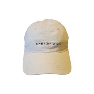 Tommy Hilfiger Tan Adjustable Strapback Dad Hat Cap